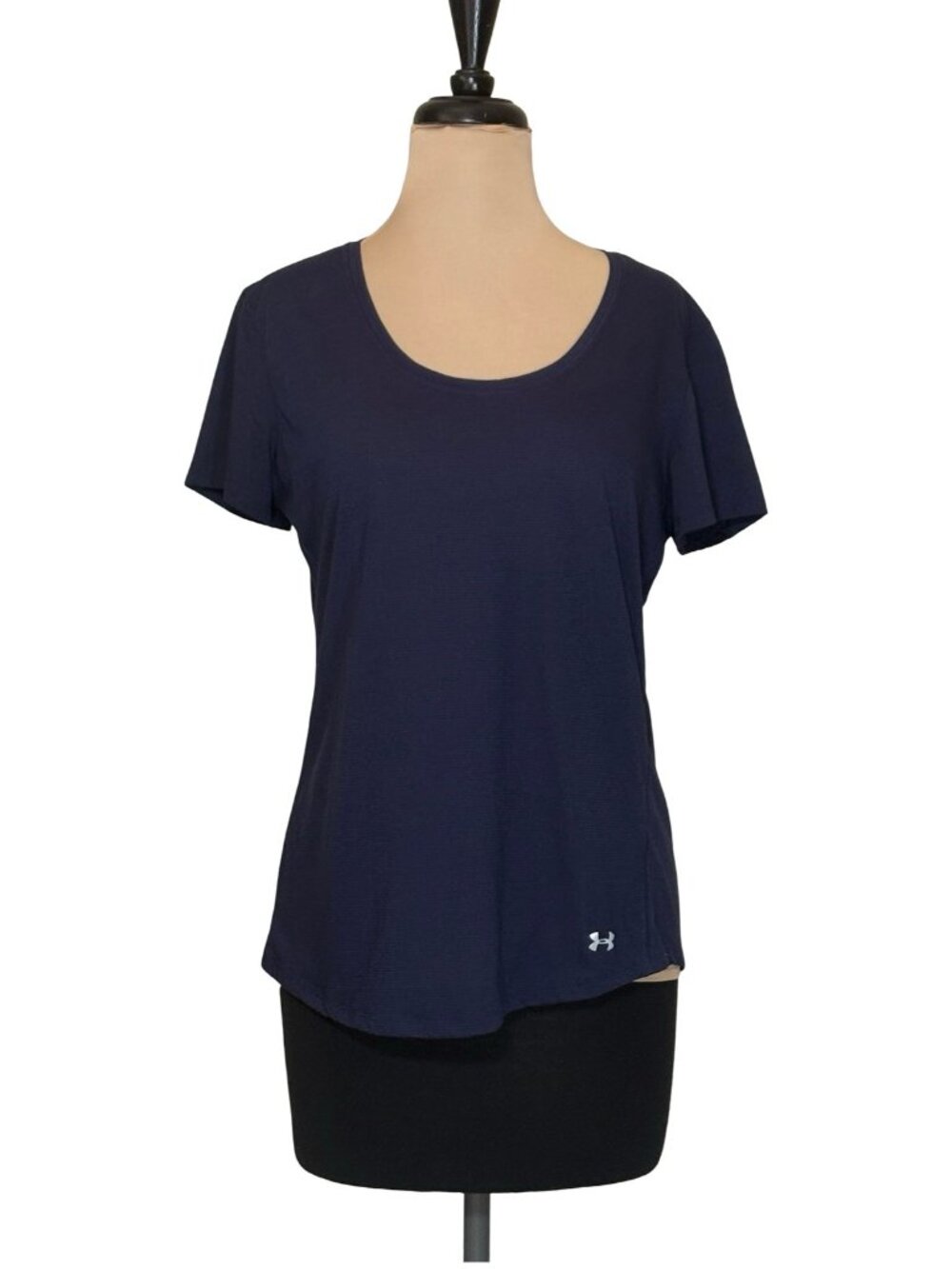 Under Armour Threadborne Streaker Running Tee Women’s Medium Navy Blue